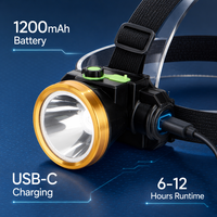 Linterna Frontal LED de Alta Luminosidad, Resistente al Agua IP64, para Ciclismo al Aire Libre, Minería, Emergencias, Linterna Frontal Portátil