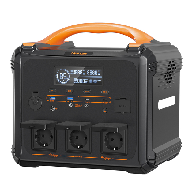 1200w Power Station Lithium Battery 100% New , Multi-function Solar Generator AC,DC USB ,TYPE-C Output for Camping and Travel