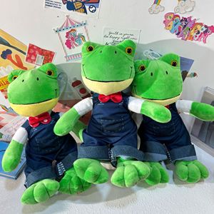 Peluche mignonne de couple de grenouilles, rembourrage en coton PP, brodé<span class=keywords><strong>e</strong></span>, anti-stress, M. Longues Jambes, célèbre sur Internet, Ancien <span class=keywords><strong>Melon</strong></span> - Product Image 3