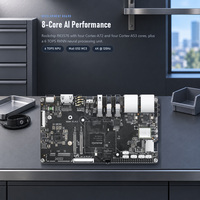 Papan Pengembangan RK3576 AI 6 TOPS Komputer Tertanam Dengan Layar LCD 5/10.1 Inci, Ethernet 1000M, Wifi, 4G, 5G, M.2SSD, ODM