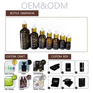 Bouteille <span class=keywords><strong>en</strong></span> verre de parfum d'huile essentielle avec compte-gouttes de <span class=keywords><strong>pipette</strong></span> graduée pour l'emballage cosmétique rond de crème pour le visage et de gouttes oculaires - Product Image 5