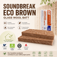 Isolation phonique ECO en fibre de verre marron CODEMARK Australie, sans formaldéhyde, faible teneur en poussière, R2.0, 70 mm, pour murs à ossature bois et cavités de toiture