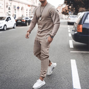Phong Cách Người Đàn Ông Của Sweatsuit Mùa Xuân Và Mùa Thu Trùm Mũ Thể Thao Giản Dị Lỏng Mỹ Thời Trang Đường Phố Với Đệm Mui Xe - Product Image 3