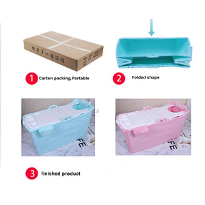 2020 new design ETL test passed PP7 Plastic Folding Bath Tub for Adults - Product Image 5