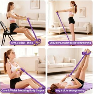 6 Bandas de Resistencia Elásticas para Ejercicios de Fitness, Material EVA+TPE de Alta Calidad, para Abdominales y Trabajos de Fuerza - Product Image 5