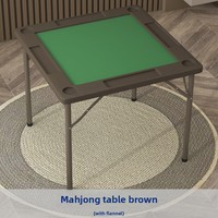 Table de Mahjong portable en plastique pliable pour 4 joueurs, silencieuse, à manivelle, avec des fonctions de jeu multifonctionnelles pour les jeux d'échecs et de cartes