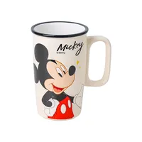 Mug en céramique grande capacité, motif Stitch, design de dessin animé, boisson directe, compatible micro-ondes, usage domestique et bureau, haute valeur