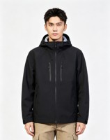 Veste de pluie légère et pliable à coque rigide, imperméable 10 000 mm, coupe-vent, respirante, à capuche, pour hommes et femmes, camping
