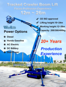 China Best Seller Hot <strong>Sale</strong> All Terrain Crawler Articulated Telescopic <strong>Cherry</strong> <strong>Picker</strong> Spider Lift - Product Image 4