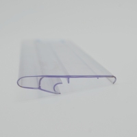 Étagère transparente en PVC Clip en plastique Étagère en PVC transparent Talker Prix Canal Étiquette Porte-étiquette de billet