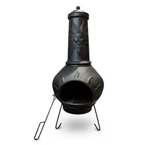 חדש סגנון נייד מתכת רטרו Chiminea פטיו דוד