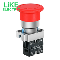 Comme XB2-BS542/BS541/BC31/BC42 interrupteur d'arrêt d'urgence bouton champignon rouge vert NC sans contact 22MM 3A 5A