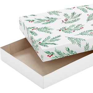 Christmas gift shirt <b>box</b> with red, green, and <b>black</b> checkered patterns, snowman patterns, Santa Claus patterns, customizable - Product Image 6