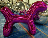 Chien gonflable brillant personnalisé de couinement de PVC pour la publicité produit de prix usine à vendre