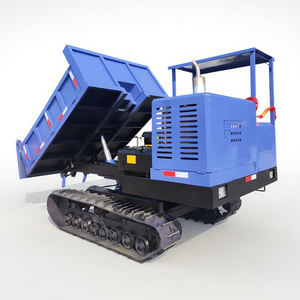 Лидер продаж, стальной мини-самосвал, ручной гусеничный с дополнительным краном и канатным стропом - Product Image 6