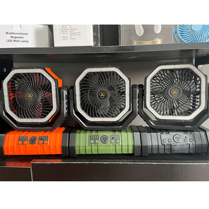 F6 Portable Camping Fan Ventiladores Recargables De 40000 Mh with Power Bank LED <b>Light</b> USB Output Brushless Motor for Outdoor - Product Image 1
