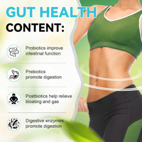 Complément Alimentaire Probiotique OEM ODM en Capsules de Zinc et Magnésium pour la Santé Intestinale et le Soutien des Enzymes Digestives, SANS GOMME