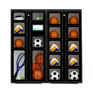 Casiers de <span class=keywords><strong>location</strong></span> de ballons de basket intelligents de haute qualité avec serrure électronique, assemblés, durables, pour le rangement d'équipements sportifs - Product Image 4