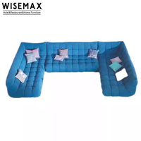 WISEMAX Mobilier italien moderne de grande taille hall d'hôtel Sofas 7 places Sectionnel incurvé de luxe Canapé modulable à plancher Ensemble de canapé en L