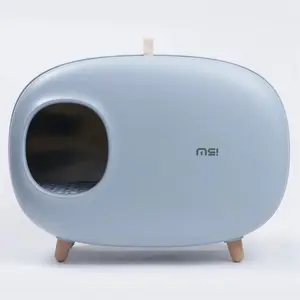 Venta caliente elegante caja de arena para gatos casa diseño Simple casa multifuncional para mascotas con precio de fábrica caja de arena limpia para gatos