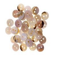 Ky – boutons de couture en coquille naturelle, couleur nacre, serpillière, coquille ronde, 2 trous, étoile, cœur, fleur, bouton en forme de fleur, accessoire de couture