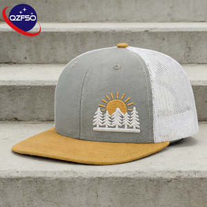 Casquette de baseball unisexe vintage non structurée en coton bicolore avec broderie personnalisée QZFSO, style sportif, 6 panneaux, fermeture snapback - Product Image 1