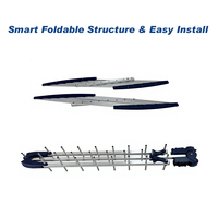 Antenne TV Yagi avec filtre 5G, design pliable, étanche, extérieure, DVB-T/DVB-T2, plastique, 18dBi, réception de signal à gain élevé