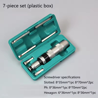 Kit de 13 embouts à chocs en acier S2, jeu de clés à douilles, coffret de rangement rigide, jeu de clés Allen pour la réparation d'appareils électroniques