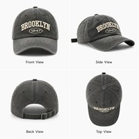 Gorra de Béisbol Personalizada con Logotipo en Relieve 3D, Bordado Deportivo, Ajustable, Suave, Sin Estructura, de 6 Paneles, Lavada y Desgastada, de Sarga