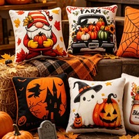 Puppenhaus Mini-Halloween-Möbelkissen BJD Miniatur-Szene Lustige Kürbis-Sofakissen Plastik-Bastelarbeiten