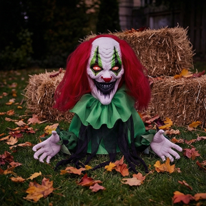 Animatrónico <span class=keywords><strong>de</strong></span> Payaso Groundbreaker para Halloween - Accesorio <span class=keywords><strong>de</strong></span> Payaso Móvil Espeluznante para Decoración <span class=keywords><strong>de</strong></span> Halloween, Carnaval y Casa Embrujada - Product Image 2