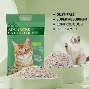 Litière pour chat en bentonite écologique de qualité supérieure, sans poussière, 5L 4kg, forme de boule, agglomération rapide, contrôle efficace des odeurs, fournitures de nettoyage pour animaux de compagnie - Product Image 1