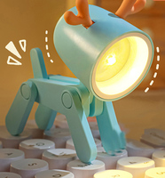 Ditenagai Baterai untuk Dekorasi Rumah, Lampu Bentuk Rusa & Anjing Piaraan yang Lucu, Lampu Malam Putih Hangat, Lampu Meja Mini LED Desain Modern