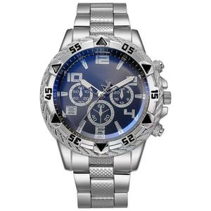 <span class=keywords><strong>Orologio</strong></span> da <span class=keywords><strong>Uomo</strong></span> al Quarzo Più Venduto con Cinturino in Acciaio Quadrante a Luce <span class=keywords><strong>Blu</strong></span> Grande Diametro 45mm Stile Business alla Moda per Commercio Estero - Product Image 5