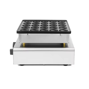 110V 220V ticari hollandalı aperatif yuvarlak Mini krep makinesi 25 delik gözleme makinesi kullanılan gözleme makinesi elektrikli - Product Image 4