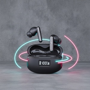 Écouteurs intra-auriculaires numériques à commande vocale, suppression du bruit, étanches, avec affichage du niveau de batterie et IA, style identique au modèle Want Brand - Product Image 3