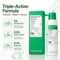 Spray anti-acné pour le corps en marque propre avec 2 % d'acide salicylique, AHA naturels et enzymes pour le dos et la poitrine