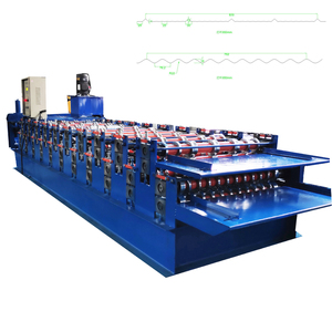 Corrugated Roof Wall Panel Forming Machine Colored Steel <b>Tile</b> Metal Roofing <b>Sheet</b> Roll Forming Machine - Product Image 2