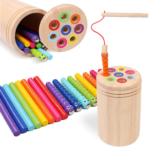 Baby Montessori giocattoli magnetici <span class=keywords><strong>gioco</strong></span> di <span class=keywords><strong>pesca</strong></span> di colore di classificazione della tazza di abilità motorie fini in legno giocattolo per la <span class=keywords><strong>pesca</strong></span> dei <span class=keywords><strong>bambini</strong></span> - Product Image 1