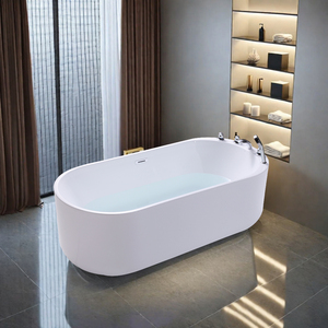<span class=keywords><strong>Baignoire</strong></span> autoportante en acrylique écologique, <span class=keywords><strong>baignoire</strong></span> moderne en pierre artificielle pour la rénovation de salles de bain, idéale pour appartements et hôtels - Product Image 5