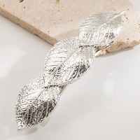 Pince à ressort en métal de mode coréenne pince à cheveux décorative en coquille de feuille d'amour simple pour fille