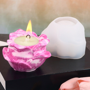 Moule à colle goutte cristal pour bricolage chandelier rose plâtre bougie parfumée maison base de modelage moule en silicone - Product Image 4