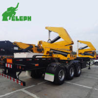 La Chine Eleph camion remorque conteneur côté élévateur 37T charge Sideloader semi-remorque