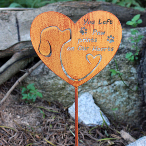Heart Dog Shape Commemorative <strong>Plaque</strong> <strong>for</strong> <strong>Garden</strong> Decoration Iron Commemorative <strong>Plaque</strong> Plug-in <strong>for</strong> <strong>Garden</strong> Decor Metal Crafts - Product Image 5