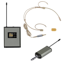 Système de microphone sans fil numérique DHL60 cardioïde 1 émetteur pour casque, solution audio pour scène, salle de classe, église, enregistrement vidéo