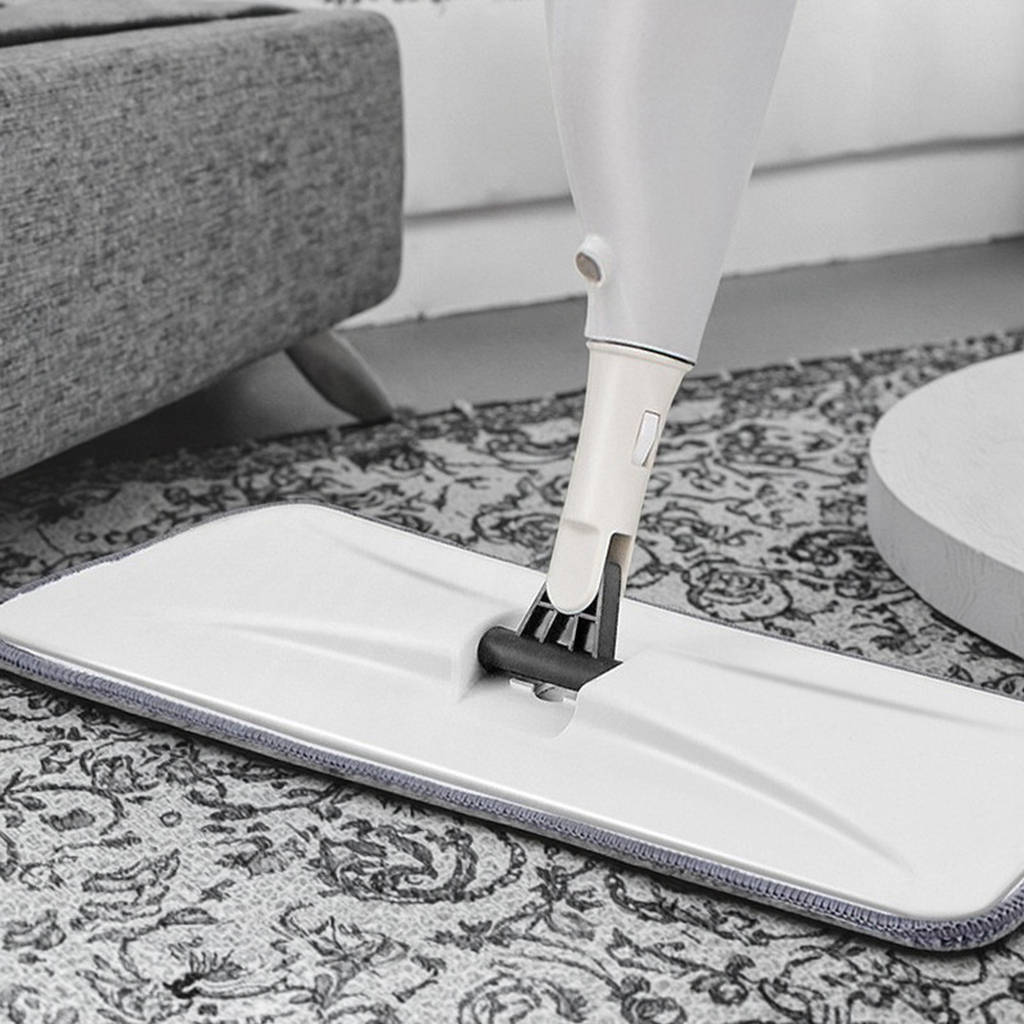 Hot Sale New Stainless Steel Spray Mop Rectangle Microfiber Head Household Flat Magic Handle for Floor Cleaning Bucket Included