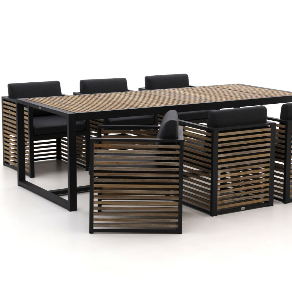 Popular Teak Wood Sofa Set с Comfortable Cushion, Patio Furniture для Garden и Living