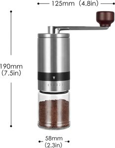 Commercial <b>Mini</b> Stainless Steel Coffee Bean <b>Grinder</b> Portable Adjustable Manual Espresso <b>Grinder</b> for Cafe Use - Product Image 3