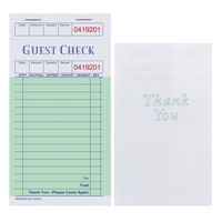 Carnet de reçus pour restaurant 89*172mm, papier autocopiant coloré 1, 2 ou 3 plis, du fabricant Likexin