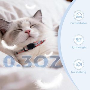 ปลอกคอแมวแบบสะท้อนแสงสีแดง ไนลอน ปรับขนาดได้ พร้อมกระดิ่ง ขนาดเล็ก - Product Image 3